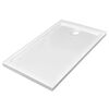 vidaXL Plato de ducha rectangular de ABS blanco 70x120 cm