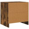 vidaXL Mesita noche 2 uds madera ingenier&iacute;a roble ahumado 45x34x44,5cm