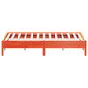 vidaXL Cama sin colch&oacute;n madera maciza de pino marr&oacute;n cera 180x200 cm