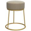 vidaXL Hocker redondo gris oscuro terciopelo