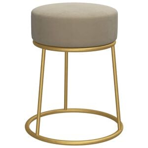 vidaXL Hocker redondo gris oscuro terciopelo