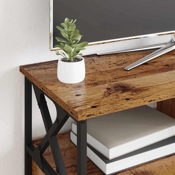 vidaXL Gabinete de TV con caj&oacute;n Madera Vieja 90 x 33 x 45 cm