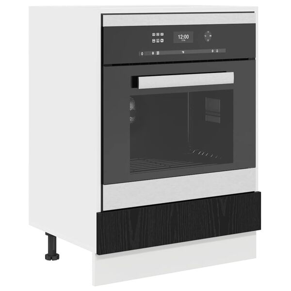 vidaXL Mueble colgante Roble Negro 60 x 46 x 81,5 cm