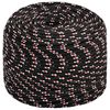 vidaXL Cuerda multiusos 6 mm 50 m Negro y rojo PP 240 kg Carga m&aacute;x.