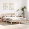 vidaXL Estructura de cama Marr&oacute;n 160 x 200 cm Madera maciza de Pino