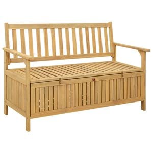 vidaXL Banco de almacenamiento 2 -Seater 120 x 63 x 84 cm Rectangular