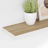 vidaXL Estante flotante pared 4 uds blanco y roble MDF 90x23,5x3,8 cm