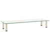 322772 vidaXL TV Stand Transparent 120x35x17 cm Tempered Glass