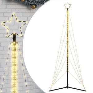 vidaXL &Aacute;rbol de Navidad LED 525 LEDs blanco c&aacute;lido 302 cm