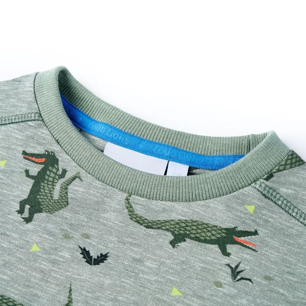 Sudadera infantil caqui claro m&eacute;lange 128