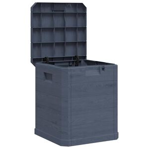 vidaXL Caja de almacenamiento de jard&iacute;n 90 L gris antracita