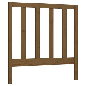 vidaXL Cabecero de cama madera maciza de pino marr&oacute;n miel 81x4x100 cm