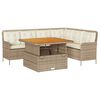 vidaXL Set de sof&aacute;s de jard&iacute;n 2 pzas y cojines rat&aacute;n sint&eacute;tico marr&oacute;n