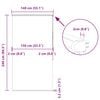 vidaXL Estor enrollable para ducha con casete 140x240 cm tela ancho