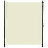 vidaXL Estor enrollable de exterior color crema 200x270 cm