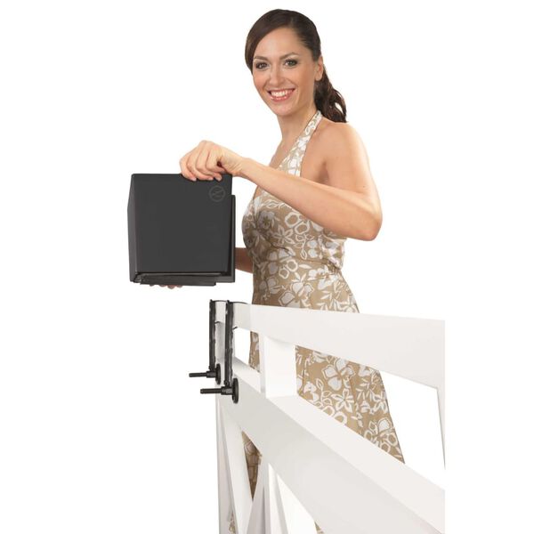 LECHUZA Macetero BALCONERA Color 80 ALL-IN-ONE pizarra 15683