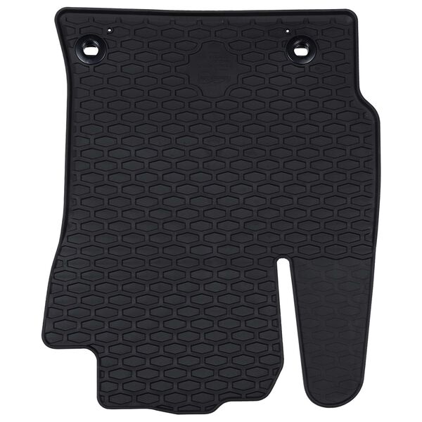 vidaXL Alfombrilla de Coche 4 pcs Negro Goma