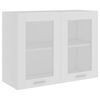 vidaXL Vitrina colgante Lyon de blanco 80x31x60cm madera de ingenier&iacute;a