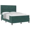 vidaXL Cama tipo Box Spring Verde oscuro 140 x 200 cm Terciopelo
