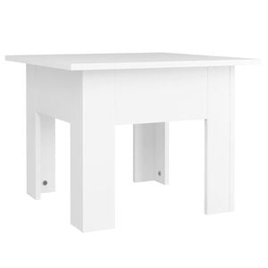 vidaXL Mesa de centro madera contrachapada blanco 55x55x42 cm