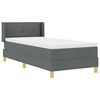 vidaXL Cama tipo Box Spring Gris oscuro 200 x 100 cm Poli&eacute;ster