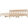 vidaXL Estructura de cama sin colch&oacute;n madera maciza de pino 200x200 cm