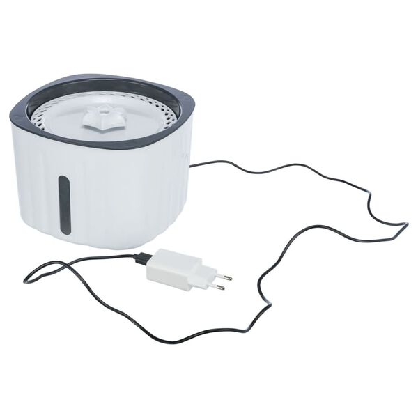 TRIXIE Bebedero para mascotas en forma de flor blanco y gris