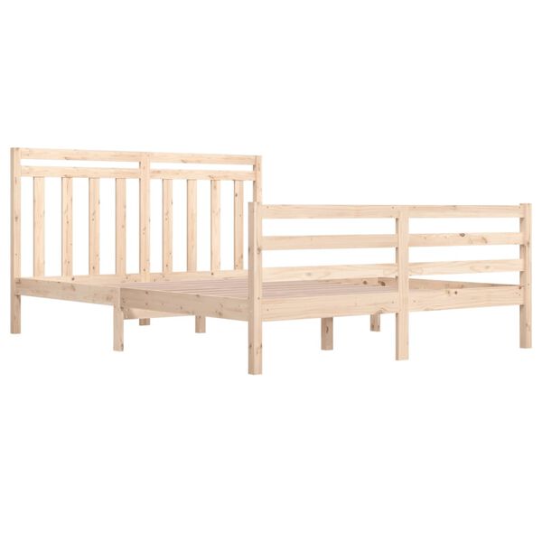 vidaXL Estructura de cama de madera maciza 160x200 cm