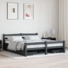 vidaXL Estructura de cama con 4 cajones pino gris oscuro 160x200 cm