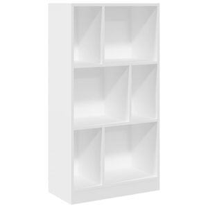 vidaXL Estanter&iacute;a de madera de ingenier&iacute;a blanca 57x28,5x107,5 cm