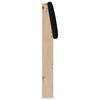 vidaXL Cabecero tapizado Negro 100 cm Madera de pino macizo