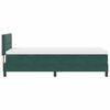 vidaXL Cama tipo Box Spring Verde oscuro 90 x 190 cm Terciopelo