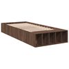 vidaXL Estructura de cama madera de ingenier&iacute;a marr&oacute;n roble 100x200 cm