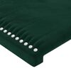 vidaXL Estructura de cama sin colch&oacute;n terciopelo verde oscuro 90x200cm