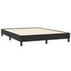 vidaXL Cama box spring con colch&oacute;n terciopelo negro 160x210 cm