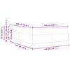 vidaXL Cama tipo Box Spring Marr&oacute;n Oscuro 140 x 190 cm tela