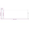 vidaXL Toldo lateral retr&aacute;ctil de jard&iacute;n negro 100x300 cm