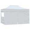 vidaXL Carpa plegable para celebraciones con 4 paredes blanco 3x4,5 m