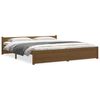 vidaXL Estructura cama sin colch&oacute;n madera maciza marr&oacute;n miel 200x200cm