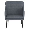 vidaXL Sillón de terciopelo gris oscuro 63x76x80 cm