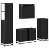 vidaXL Juego de muebles de baño 4 pcs Roble negro Madera contrachapada
