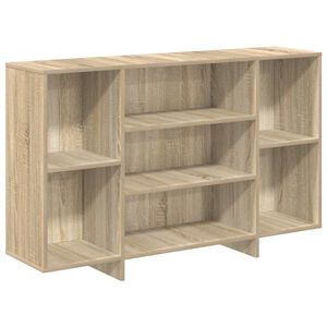 vidaXL Aparador de madera contrachapada roble Sonoma 120x30x75 cm