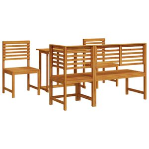 vidaXL Juego Bistro de Jardín 5 pcs Marrón madera maciza de acacia