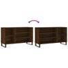 vidaXL Mueble zapatero madera contrachapada roble marr&oacute;n 102x36x60 cm