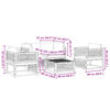 vidaXL Set de sofás de jardín con cojines 5 pzas madera maciza acacia