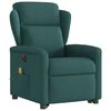 vidaXL Sill&oacute;n masaje el&eacute;ctrico reclinable elevable tela verde oscuro