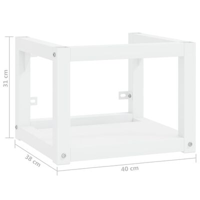 vidaXL Estructura de lavabo suspendido hierro blanco 40x38x31 cm