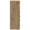 vidaXL Alacena Roble artesanal 35 x 37 x 109 cm Madera contrachapada