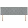 vidaXL Cabecero con cabecera Gris Claro 160 cm Cuero sint&eacute;tico