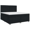 vidaXL Cama box spring con colch&oacute;n Negro 140 x 190 cm Tela